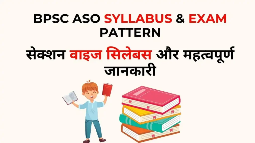 BPSC ASO Syllabus 2025 का विषयवार विवरण और परीक्षा पैटर्न का चार्ट