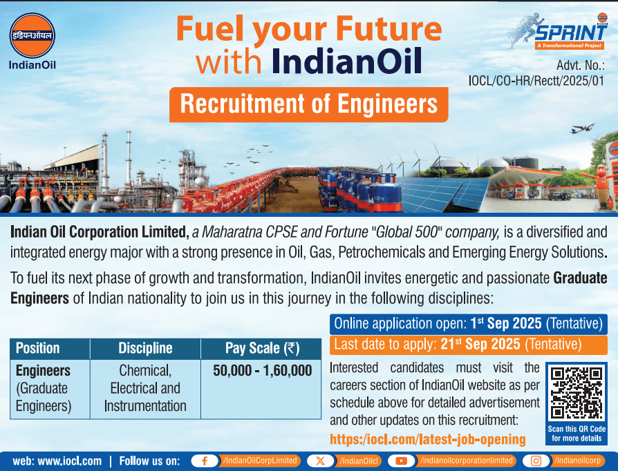 IOCL Engineer Recruitment 2025: Short Notice Released, Know When Applications Begin 3 IOCL Engineer Recruitment 2025