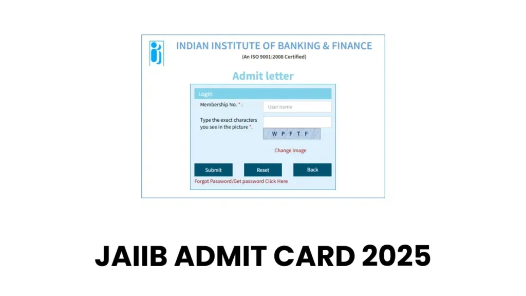 JAIIB Admit Card 2025 (November Session) Out: Direct Link to Download Hall Ticket 1 JAIIB Admit Card 2025 Download Link – IIBF November Exam Hall Ticket