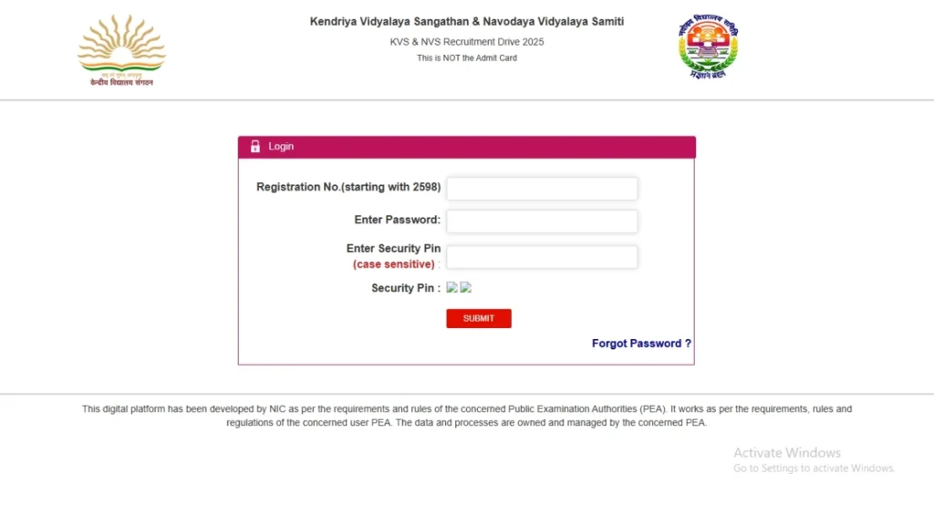 KVS NVS Exam City 2025 जारी | Exam City Intimation Slip Download Link 1 KVS NVS Exam City 2025 Exam City Intimation Slip Download