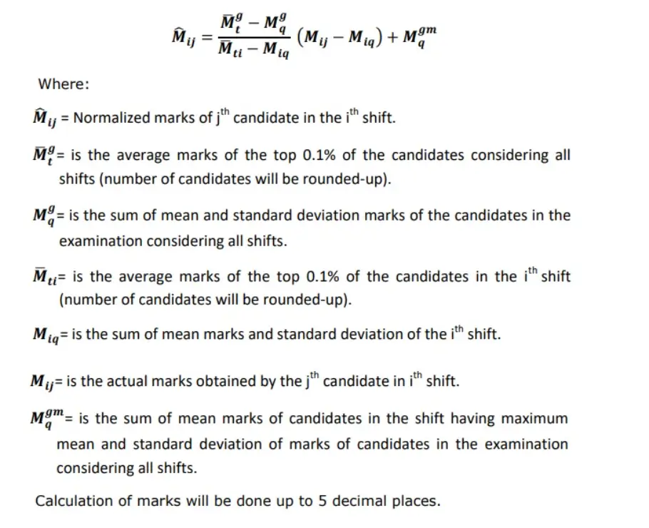 ssc gd normalisation