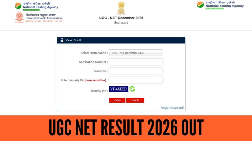 UGC NET Result 2026 Out Now: Score Card, Cut Off Marks & Direct Result Link 1 UGC NET Result 2026 score card download and cut off marks released at official website